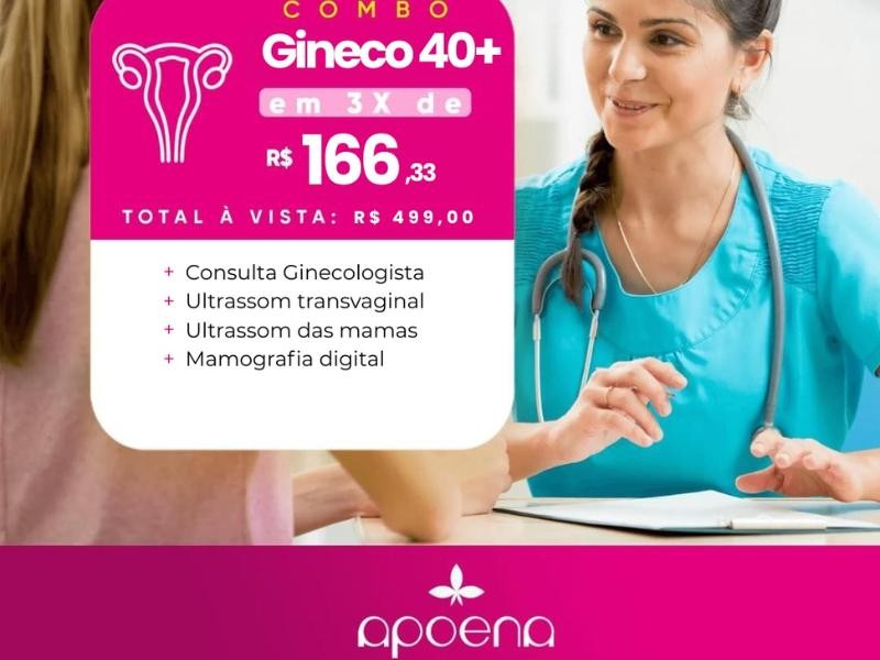 Check-Up Ginecológico Para Mulheres com Mais de 40 Anos ou Combo Rosa: A Melhor Escolha para Sua Saúde Feminina